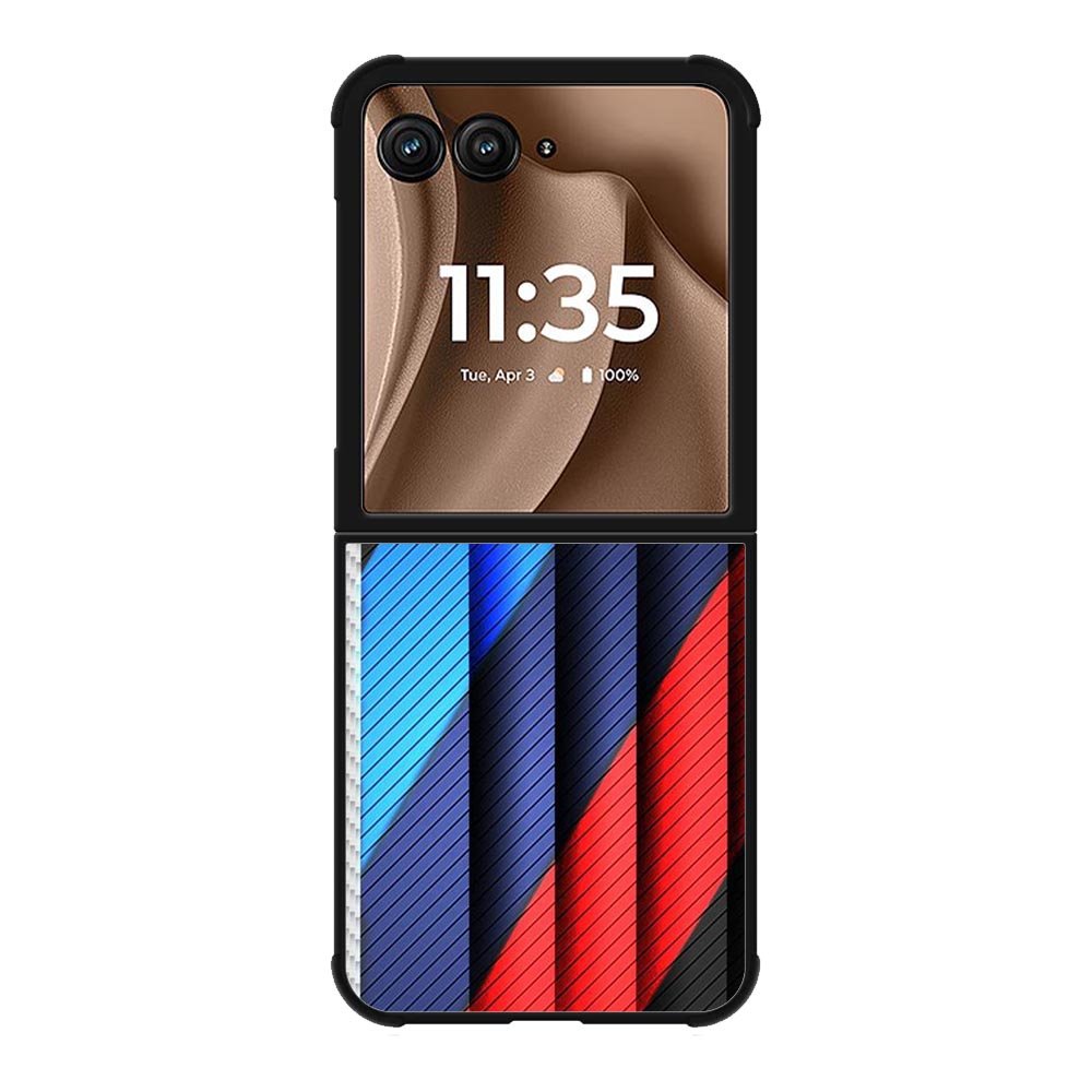 BMW Stripes On Metal Motorola Moto RAZR Plus 2025 Case OV11182