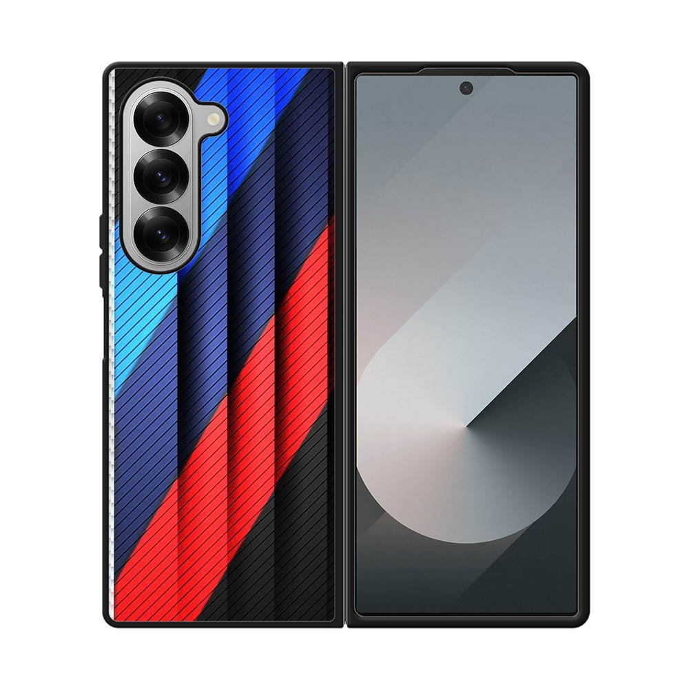 BMW Stripes On Metal Samsung Galaxy Z Fold 7 5G Case QC11182