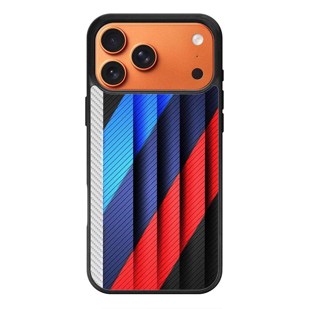 BMW Stripes On Metal iPhone 17 Pro Max Case QC11182