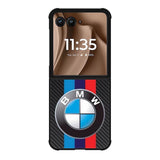 BMW Carbon Stripes Logo Motorola Moto RAZR Plus 2025 Case OV11168