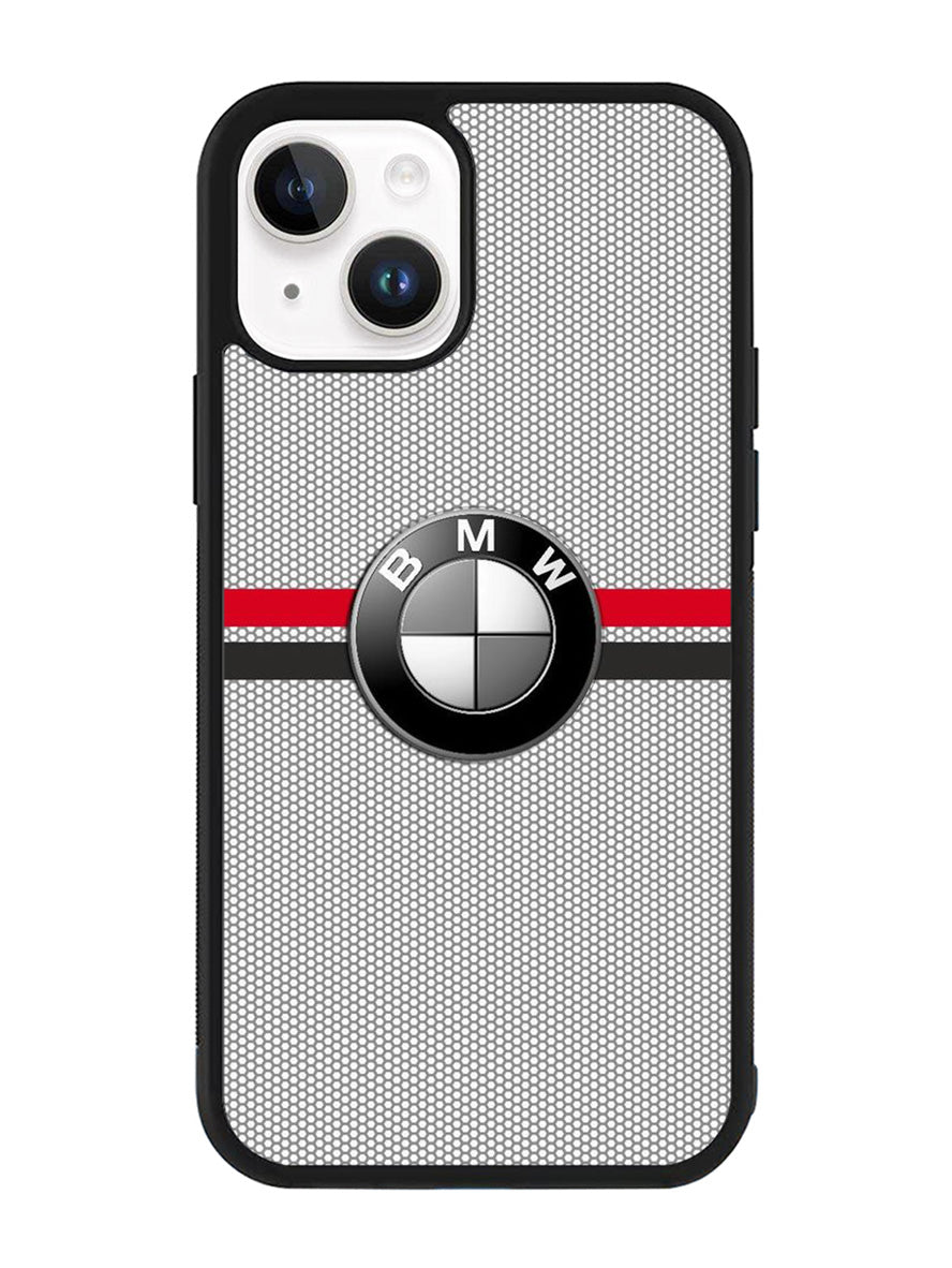 BMW Racing Red Black Logo iPhone 14 Case QC11179