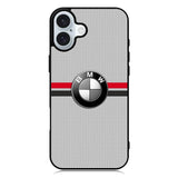 BMW Racing Red Black Logo iPhone 16 Plus Case QC11179