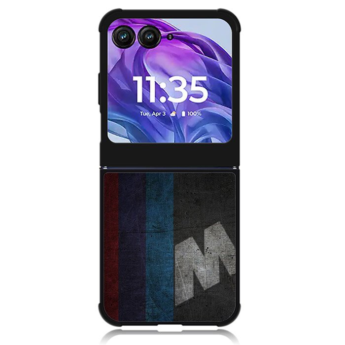 BMW M Logo Dark Motorola Moto Razr Plus 2024 , Moto Razr+ 2024 Case OV11175