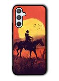 Red dead cowboy sunset Art Samsung Galaxy A14 5G Case QC10805
