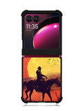 Red dead cowboy sunset Art Motorola Moto Razr Plus 2023 , Moto Razr+ 2023 Case OV10805