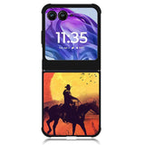 Red dead cowboy sunset Art Motorola Moto Razr Plus 2024 , Moto Razr+ 2024 Case OV10805