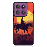Red dead cowboy sunset Art Motorola Moto Edge 2025 | Moto Edge 60 Fusion | Moto Edge 60 Pro Case OV10805