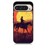 Red dead cowboy sunset Art Google Pixel 10 | Google Pixel 10 Pro Case RC10805