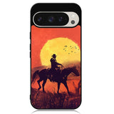 Red dead cowboy sunset Art Google Pixel 9 | Pixel 9 Pro Case OV10805