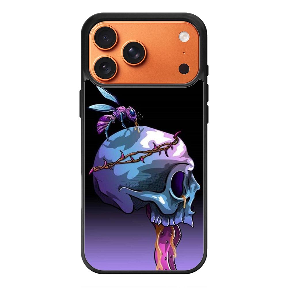 Punchy skull Bee iPhone 17 Pro Case OV10797