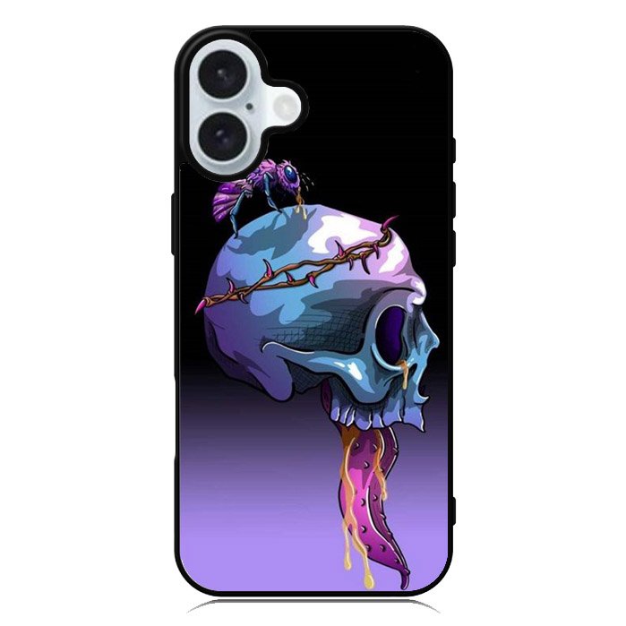 Punchy skull Bee iPhone 16 Case QC10797