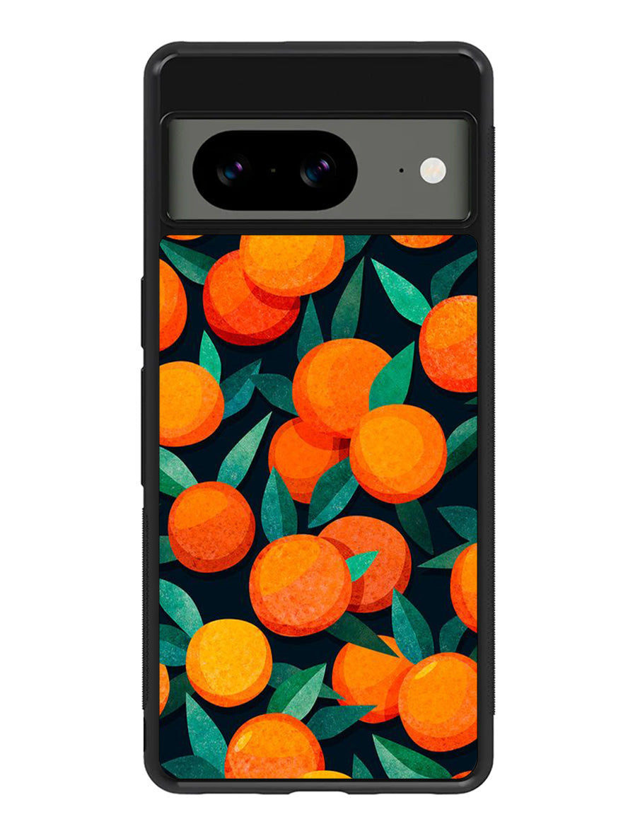 Orange Fruits Pattern Google Pixel 8 Case QC10786