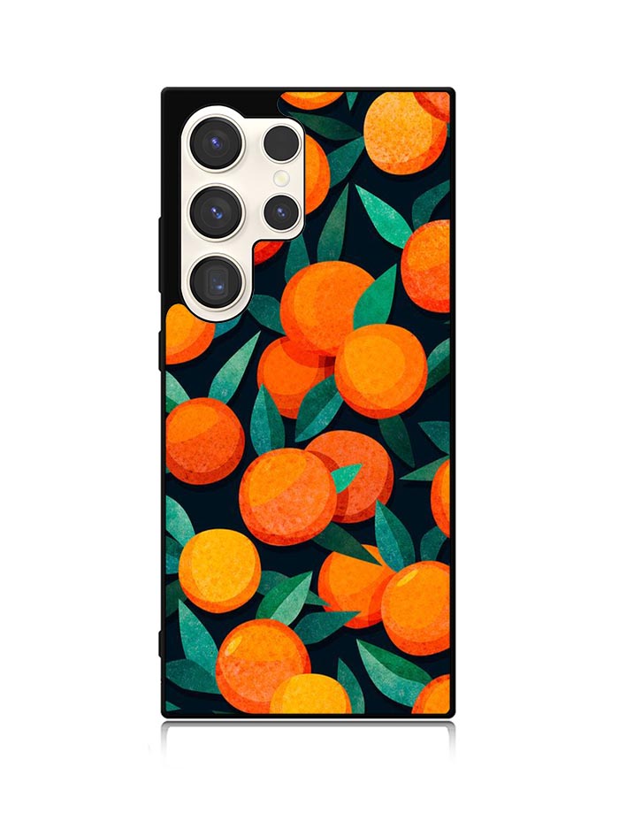 Orange Fruits Pattern Samsung Galaxy S25 Ultra 5G Case QC10786