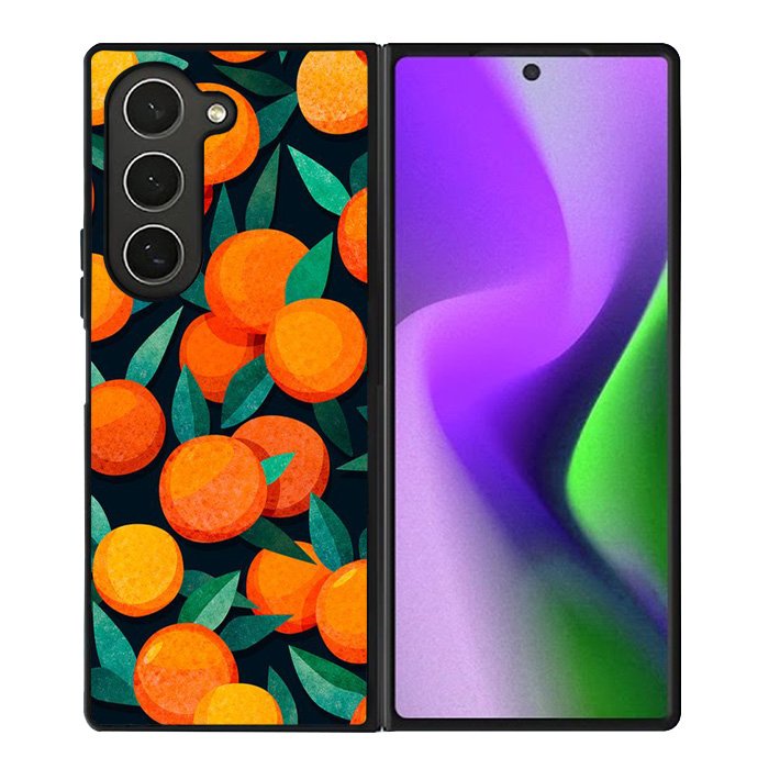 Orange Fruits Pattern Samsung Galaxy Z Fold 6 5G 2024 Case OV10786