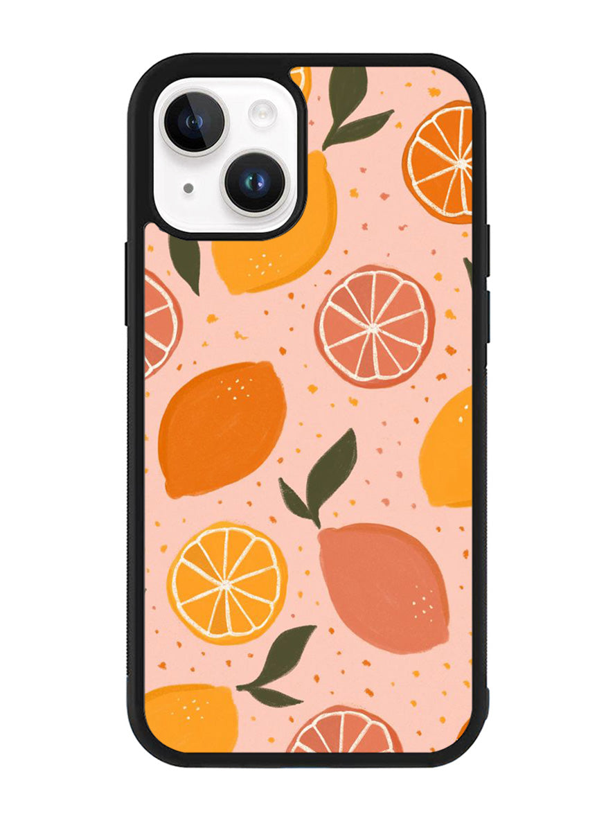 Lemon Fruits Pattern iPhone 14 Plus Case QC10889