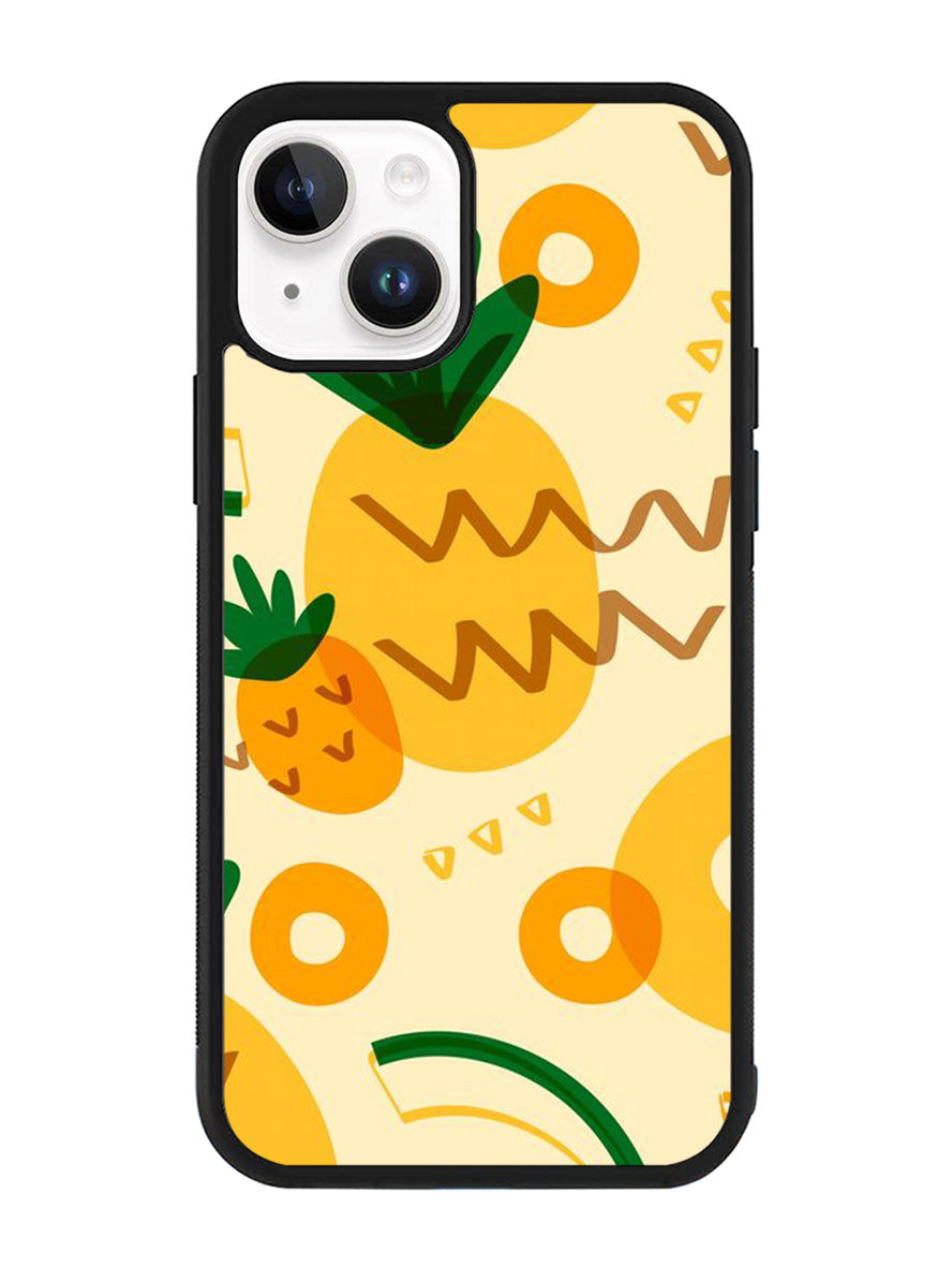 Tropical pineapple fruit pattern iPhone 14 Plus Case QC10739