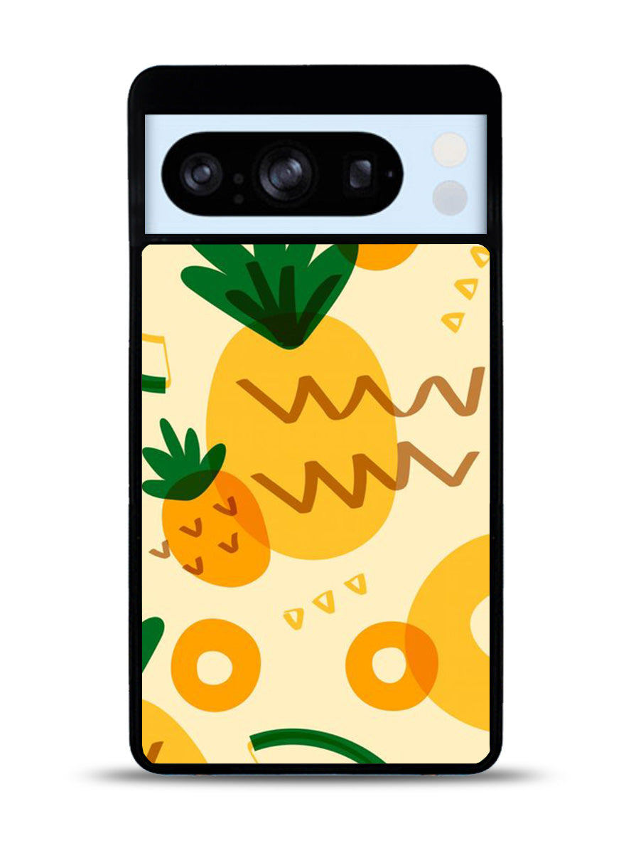 Tropical pineapple fruit pattern Google Pixel 8 Pro Case QC10739