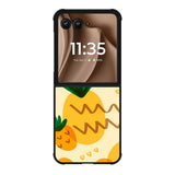 Tropical pineapple fruit pattern Motorola Moto RAZR Plus 2025 Case OV10739