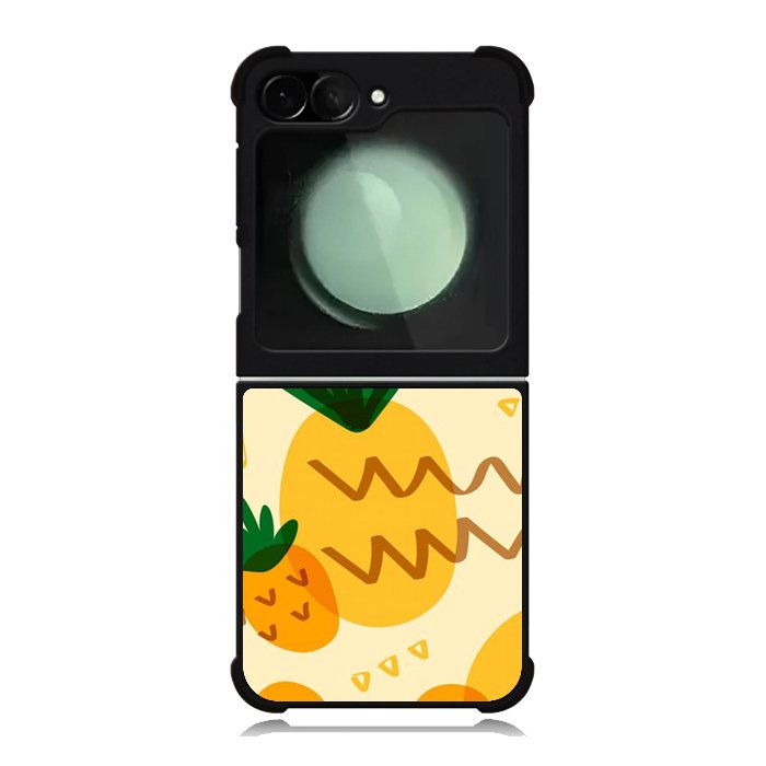 Tropical pineapple fruit pattern Samsung Galaxy Z Flip 6 5G 2024 Case OV10739