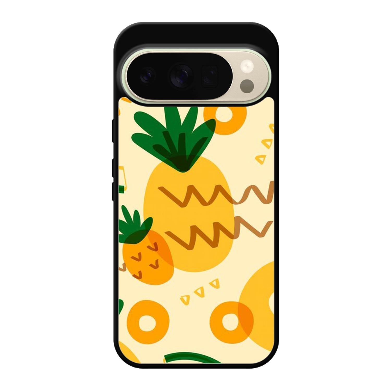 Tropical pineapple fruit pattern Google Pixel 10 Pro Case QC10739