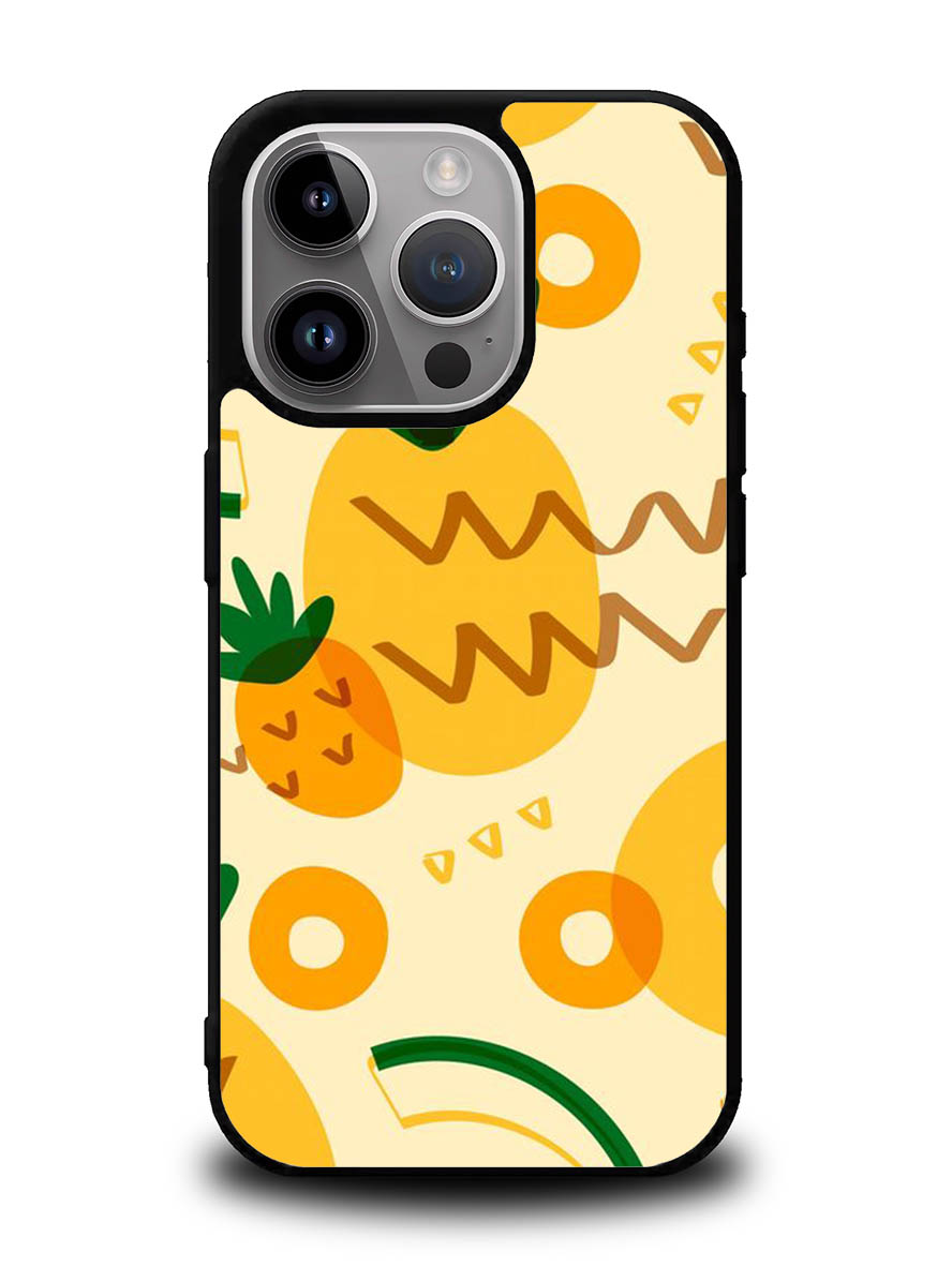 Tropical pineapple fruit pattern iPhone 16 Pro Case OV10739