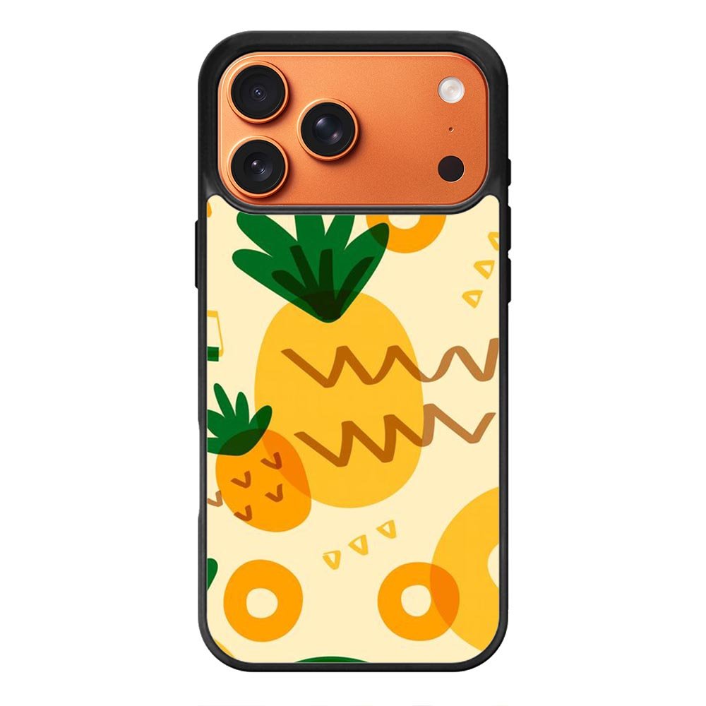 Tropical pineapple fruit pattern iPhone 17 Pro Case QC10739