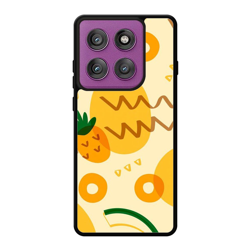 Tropical pineapple fruit pattern Motorola Moto Edge 60 Pro Case QC10739
