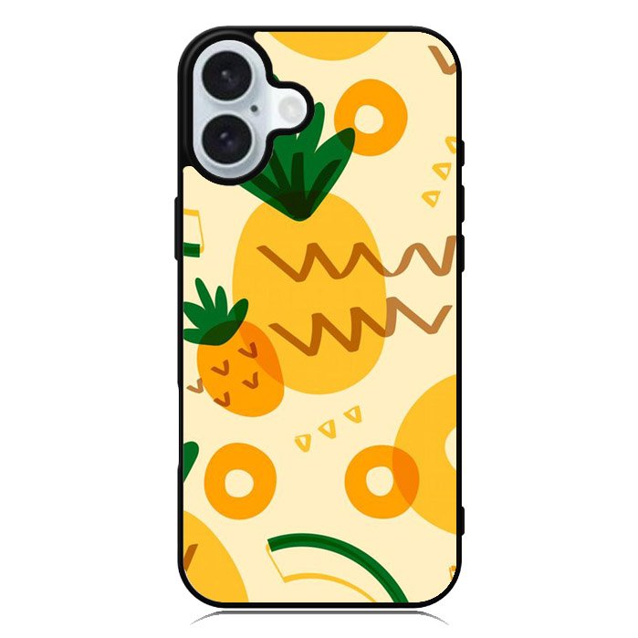 Tropical pineapple fruit pattern iPhone 16 Case QC10739