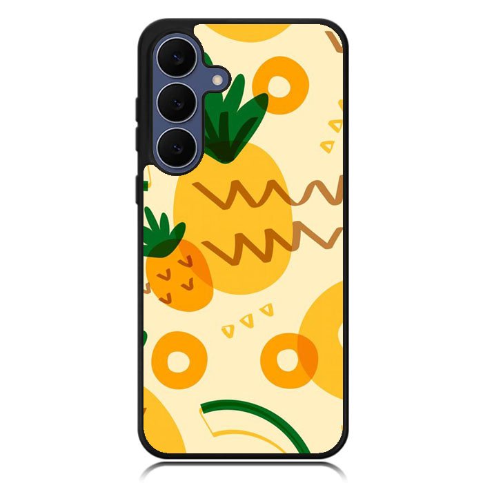 Tropical pineapple fruit pattern Samsung Galaxy S25 FE Case OV10739