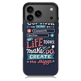 Quotes Do Not Stuck In The Comment iPhone 17 Pro Case RC10802