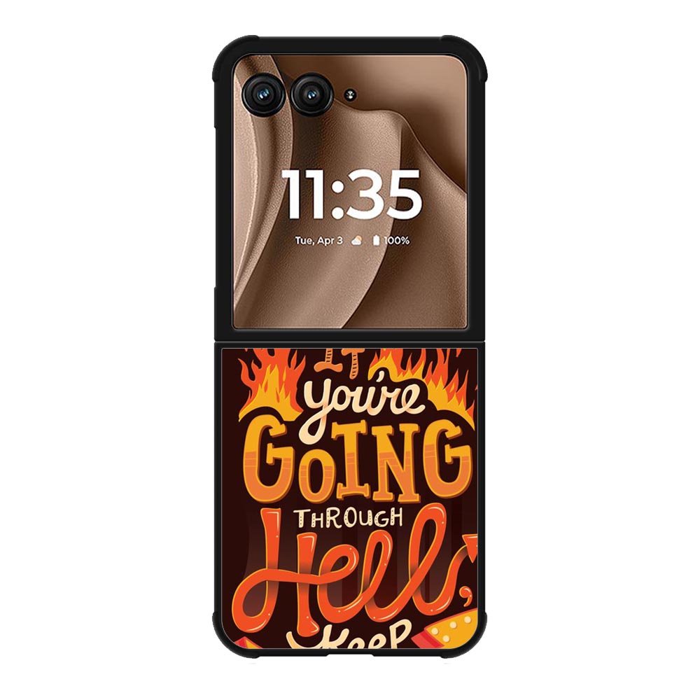 Quotes About Spirit Burning Motorola Moto RAZR Plus 2025 Case OV10801