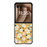 Cute white flowers seamless pattern Motorola Moto RAZR Plus 2025 Case OV10922