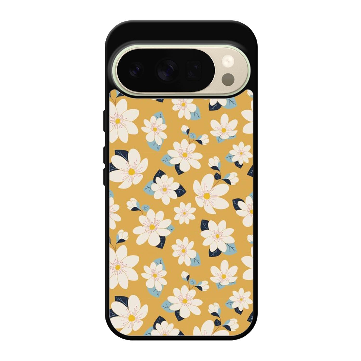 Cute white flowers seamless pattern Google Pixel 10 Pro Case QC10922