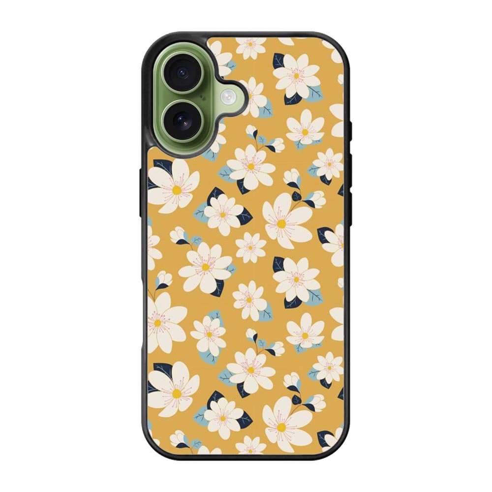 Cute white flowers seamless pattern iPhone 17 Case QC10922