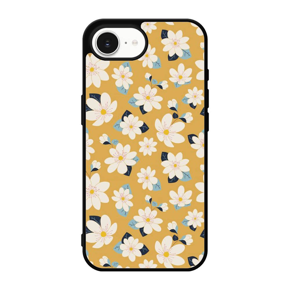 Cute white flowers seamless pattern iPhone 17e Case OV10922