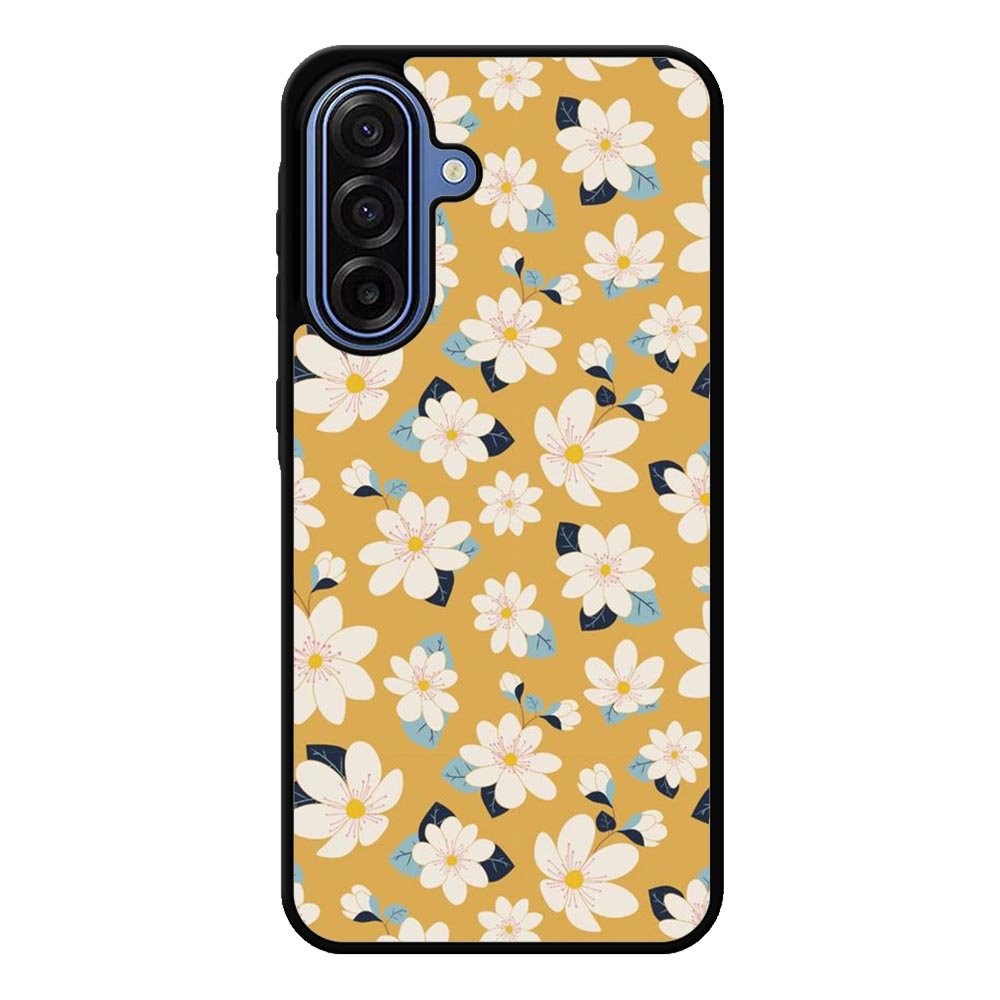 Cute white flowers seamless pattern Samsung Galaxy A17 Case QC10922