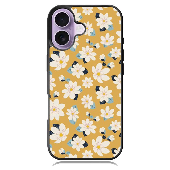 Cute white flowers seamless pattern iPhone 17 Case OV10922