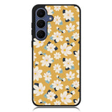 Cute white flowers seamless pattern Samsung Galaxy S25 FE Case OV10922