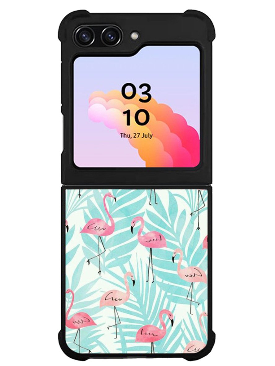 Flamingo Pattern Tropical Samsung Galaxy Z Flip 5 5G 2023 Case OV10856