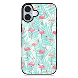 Flamingo Pattern Tropical iPhone 16 Case QC10856