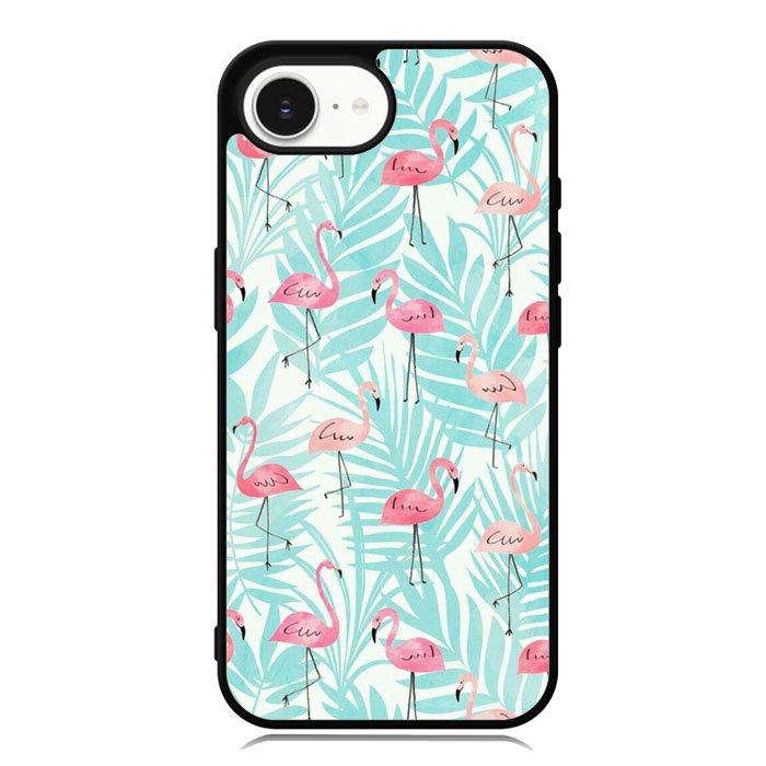 Flamingo Pattern Tropical iPhone 16e Case OV10856