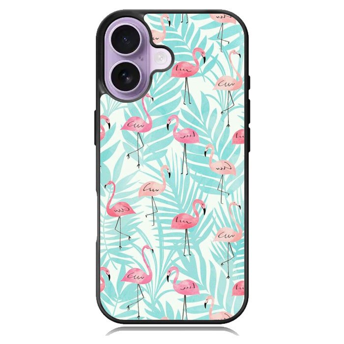 Flamingo Pattern Tropical iPhone 17 Case OV10856