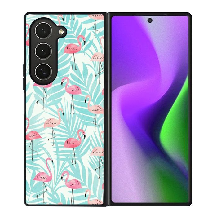 Flamingo Pattern Tropical Samsung Galaxy Z Fold 6 5G 2024 Case OV10856