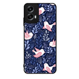 Bird Flower Pattern Motorola Moto G Play 2024 Case OV10906