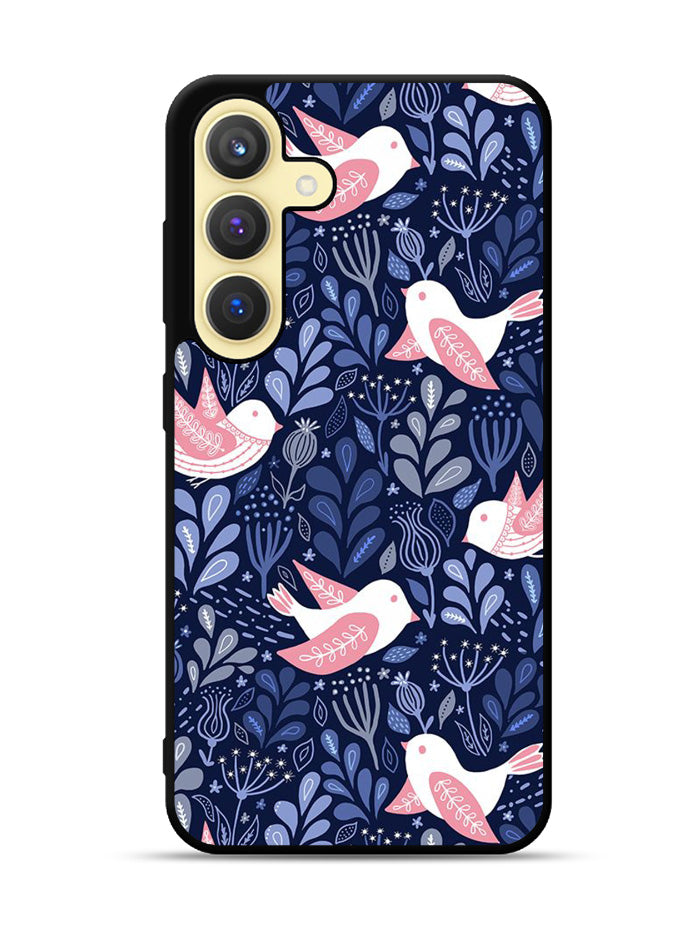 Bird Flower Pattern Samsung Galaxy S25 Plus 5G , Samsung Galaxy S25+ 5G Case OV10906
