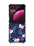 Bird Flower Pattern Motorola Moto Razr Plus 2023 , Moto Razr+ 2023 Case OV10906