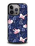Bird Flower Pattern iPhone 16 Pro Max Case QC10906