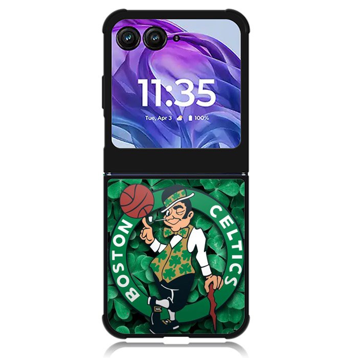 Boston Celtics Logo NBA Motorola Moto Razr Plus 2024 , Moto Razr+ 2024 Case OV10662