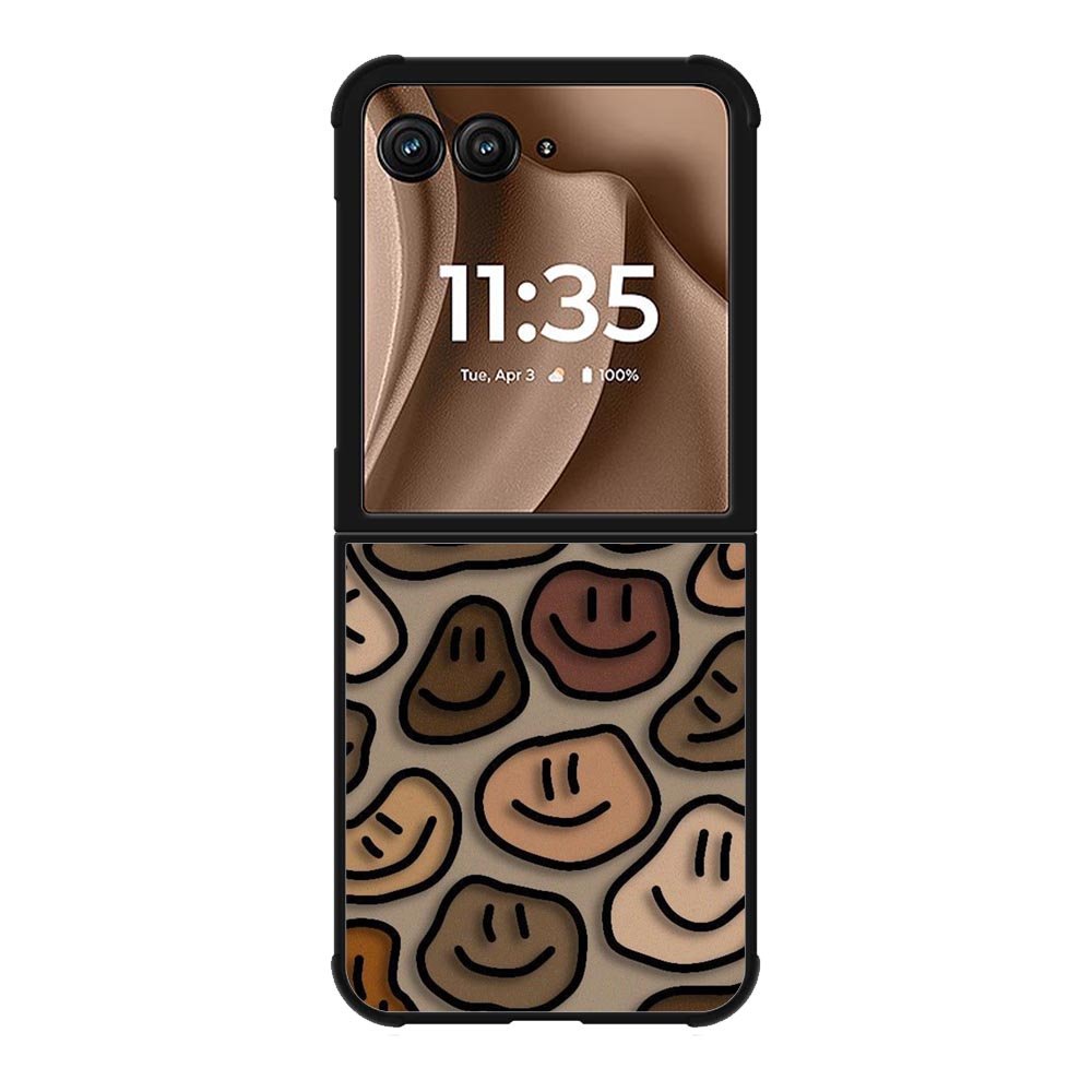 Brown Style Smile Motorola Moto RAZR Plus 2025 Case OV10669