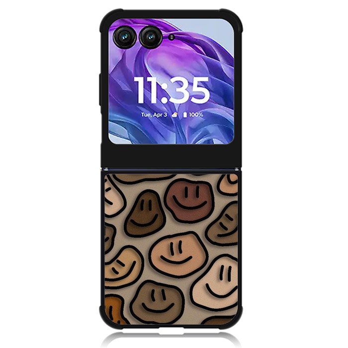 Brown Style Smile Motorola Moto Razr Plus 2024 , Moto Razr+ 2024 Case OV10669